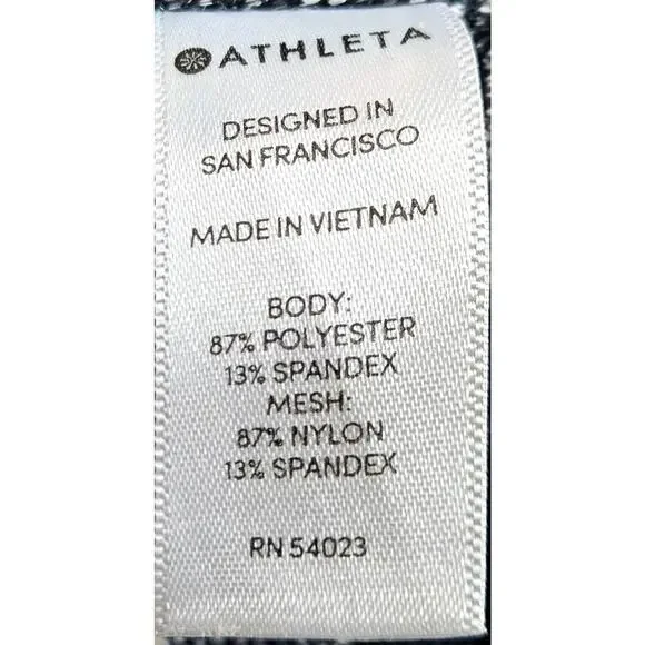 Athleta Mid Rise Black Herringbone Mercer Tight Pants Women's Size Medium - Picture 5 of 6